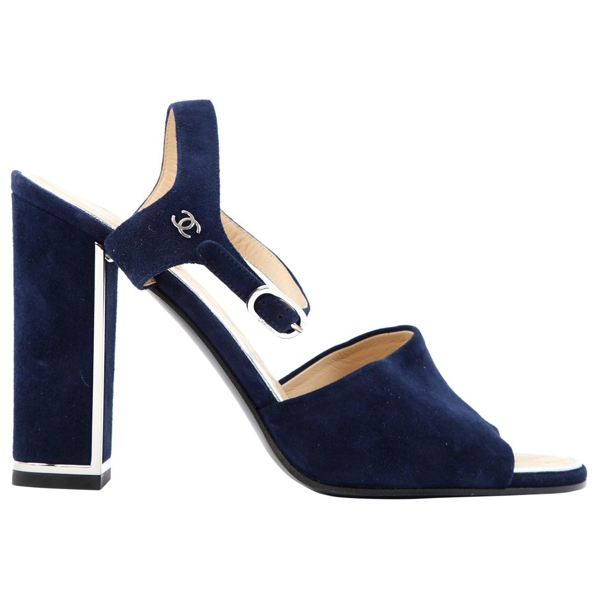 navy blue velvet heels