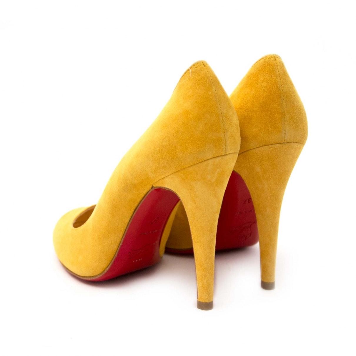 christian louboutin shoes yellow