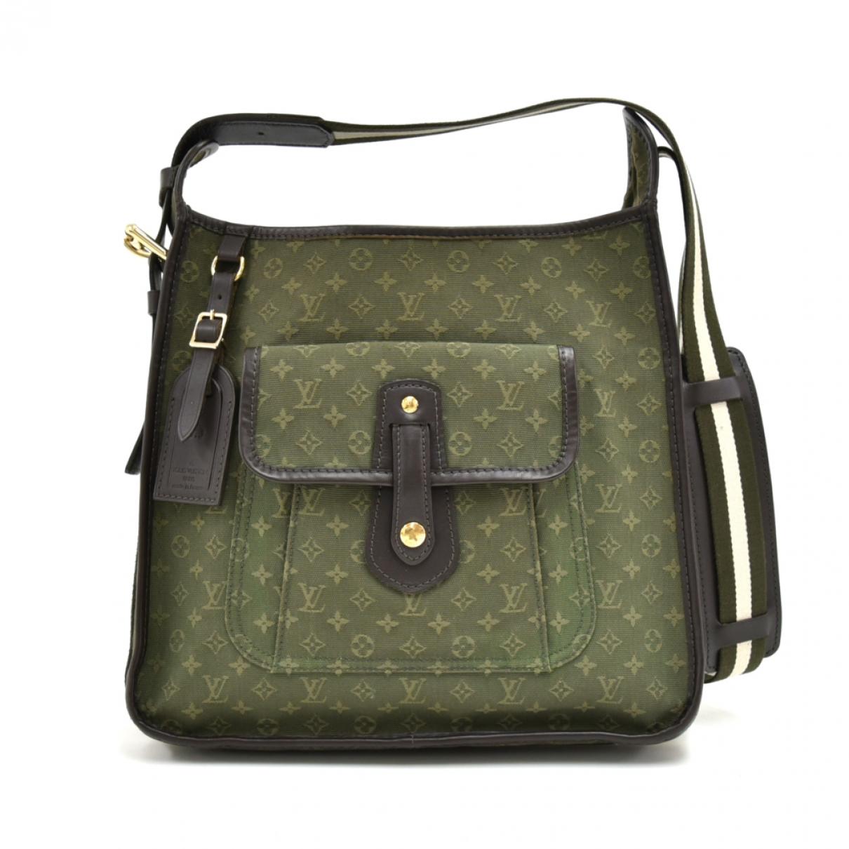 Louis Vuitton Green Cloth Handbag in Green - Lyst