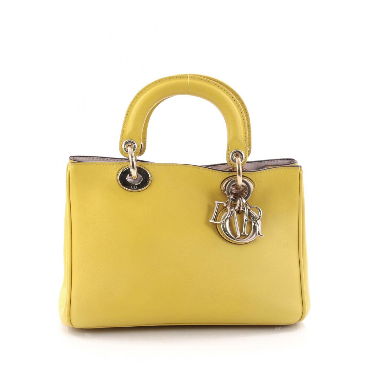 yellow dior bag