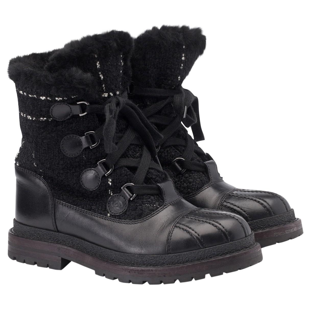 chanel snow boots