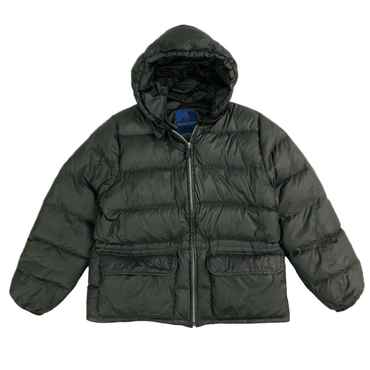 Moncler Synthetic Grey Polyester Coats in Gray for Men - Lyst