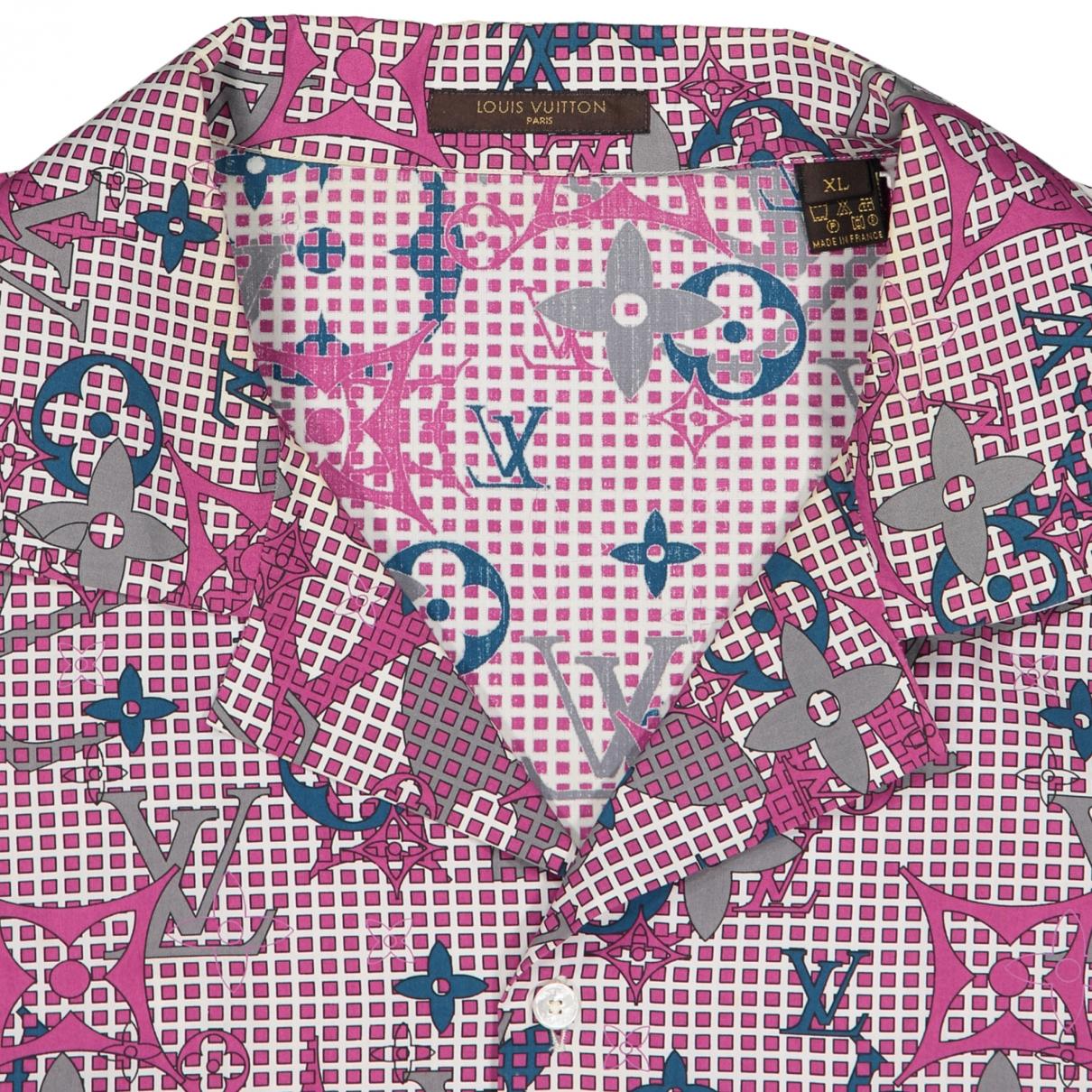 Louis Vuitton Pink Cotton Shirts in Pink for Men - Lyst