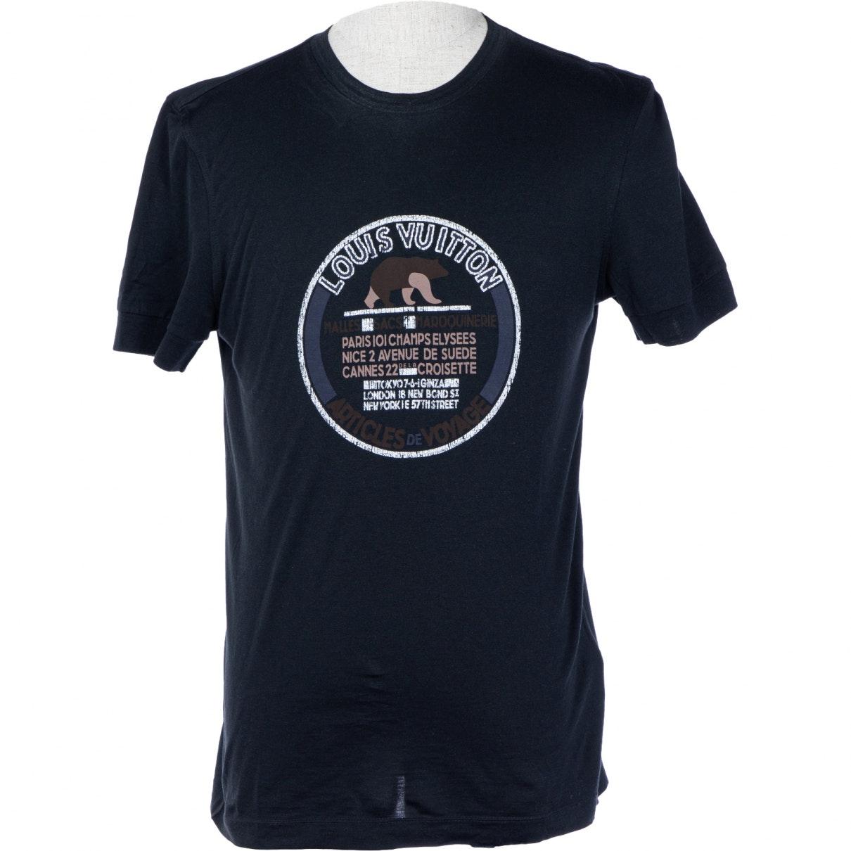 Louis Vuitton n Black Cotton T-shirt for Men - Lyst
