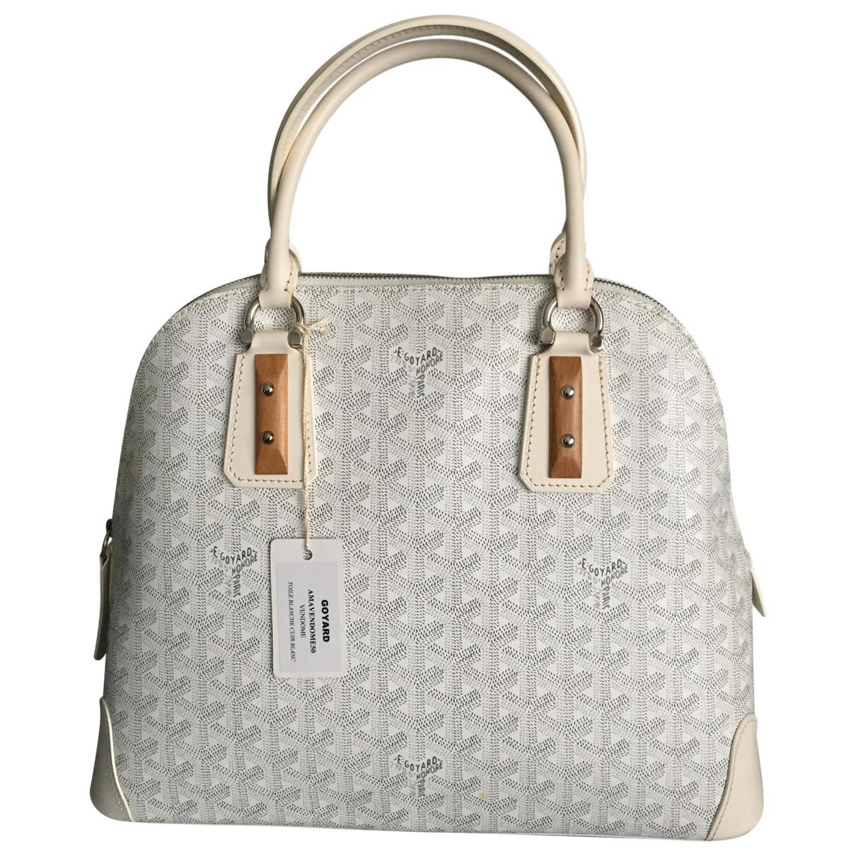 Goyard Vendôme Leather Handbag in White - Lyst