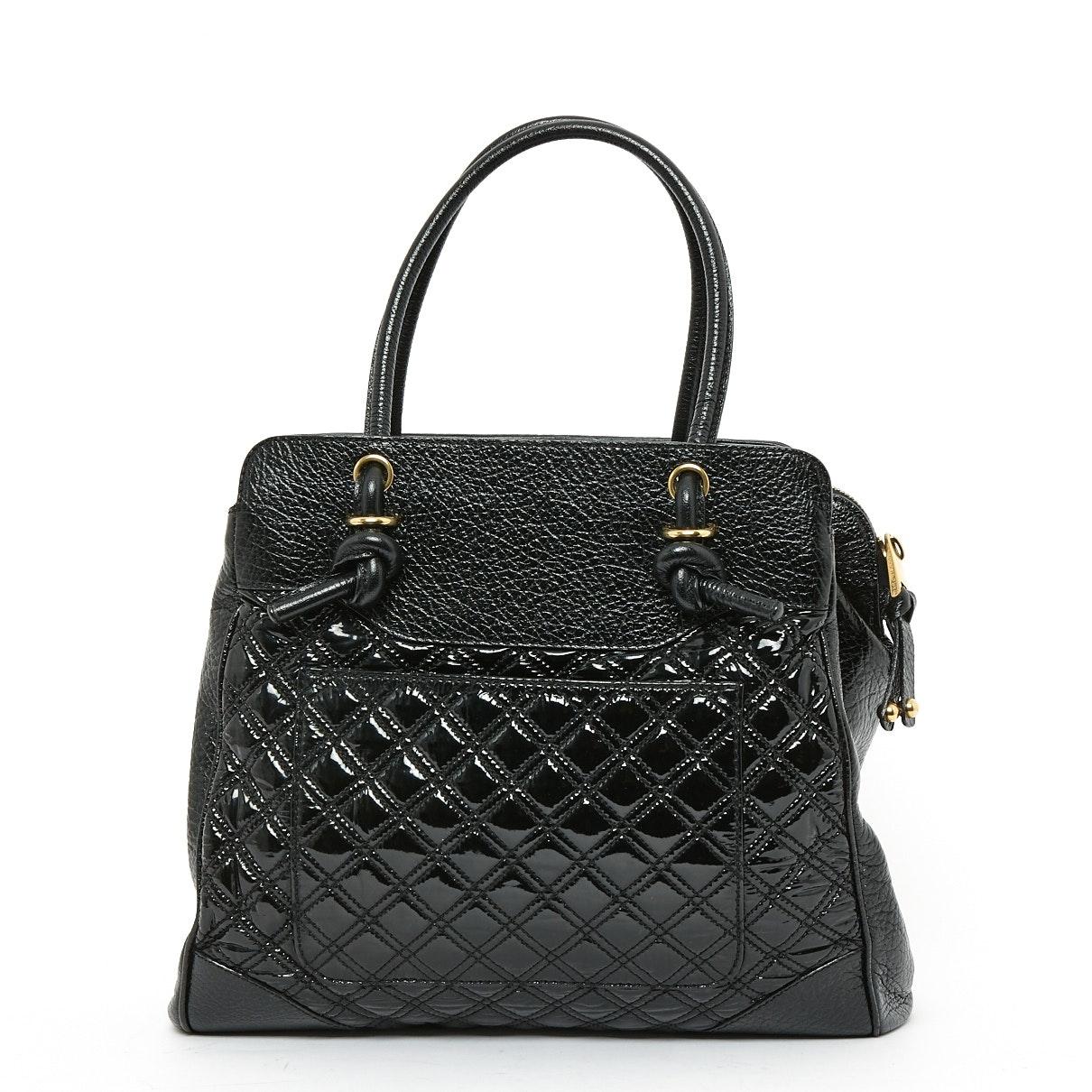 Marc Jacobs Black Patent Leather Handbag - Lyst