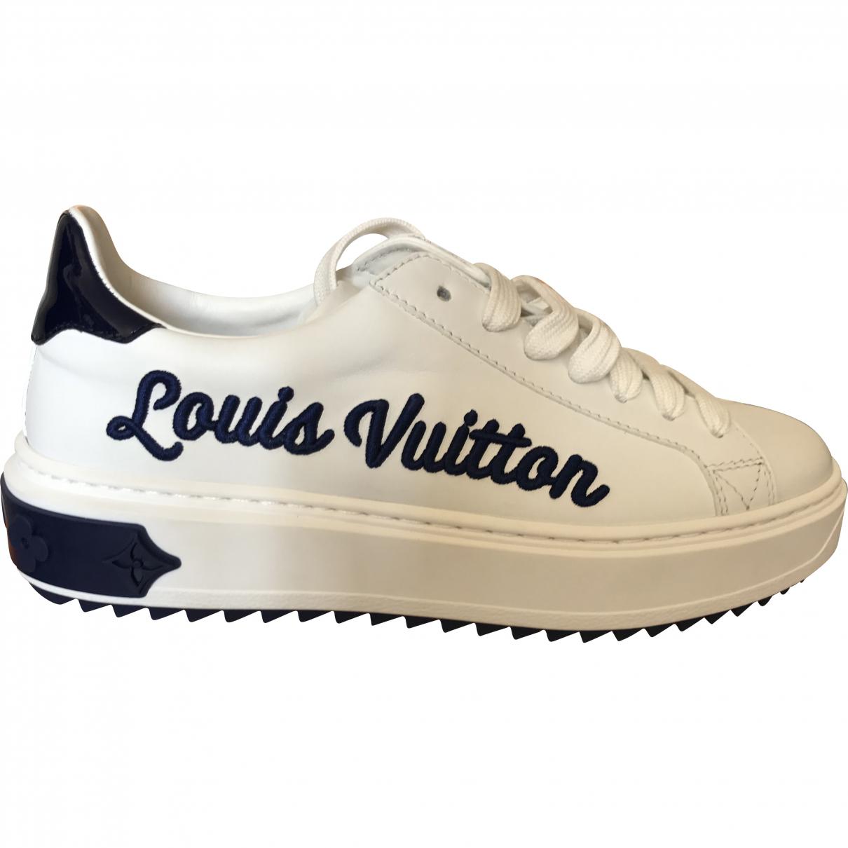 Lyst - Louis Vuitton Pre-owned Leather Trainers in White