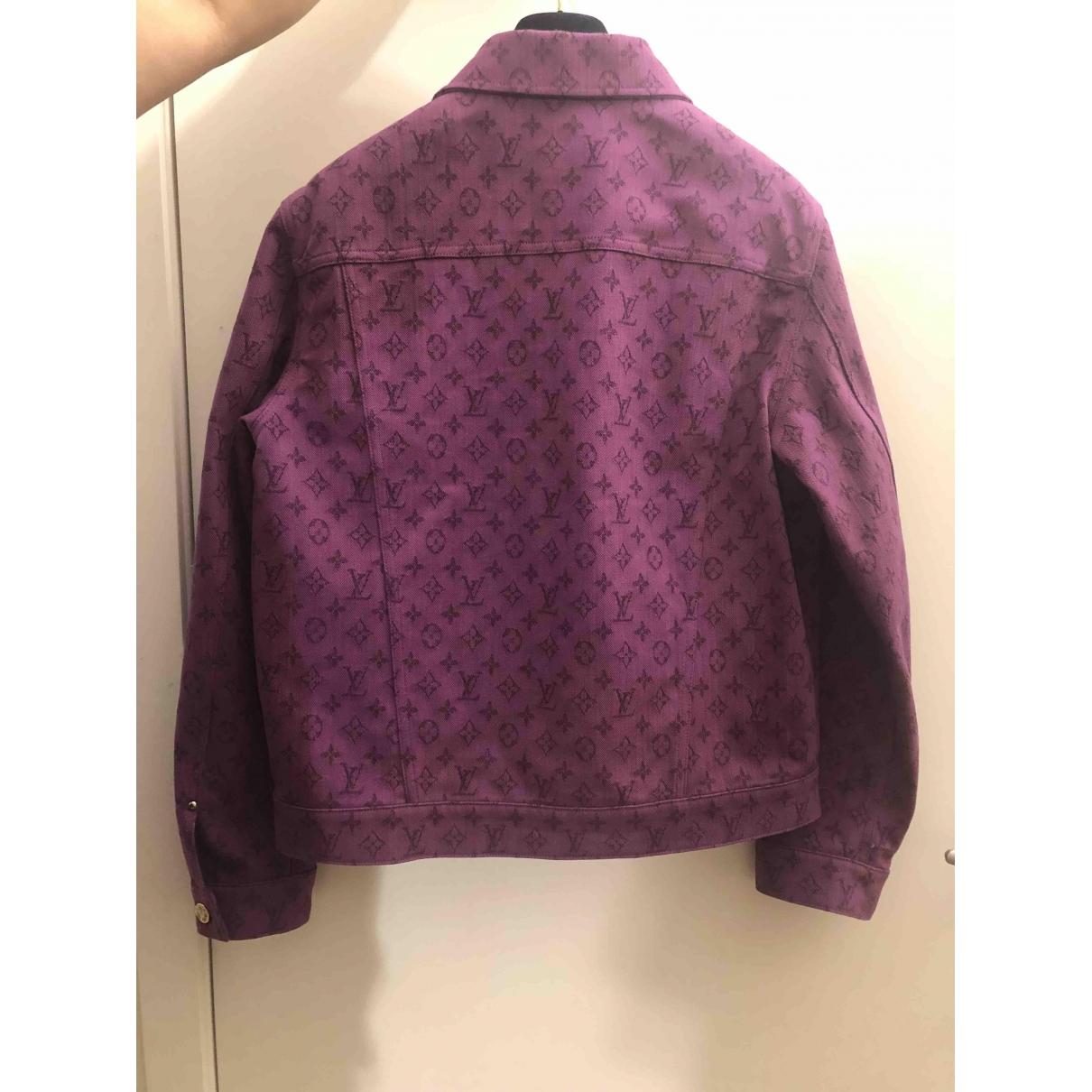 Louis Vuitton Denim Jacket in Purple - Lyst