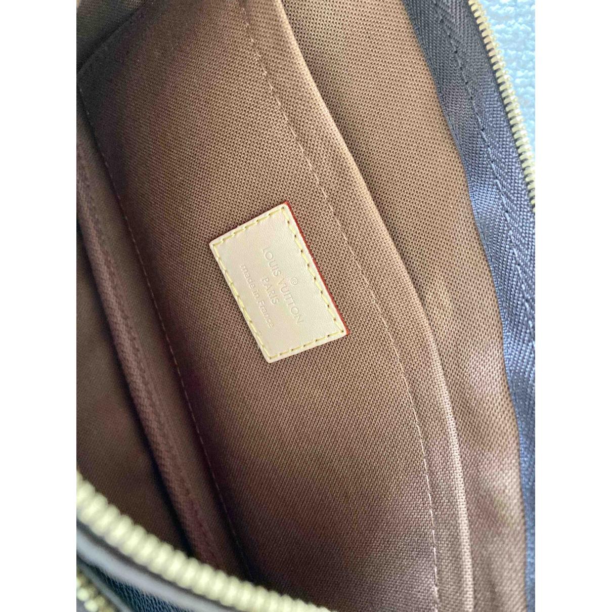 Multi Pochette Accessoires Cloth Crossbody Bag Brown