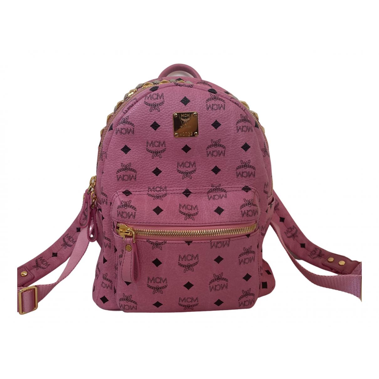 mcm purple backpack