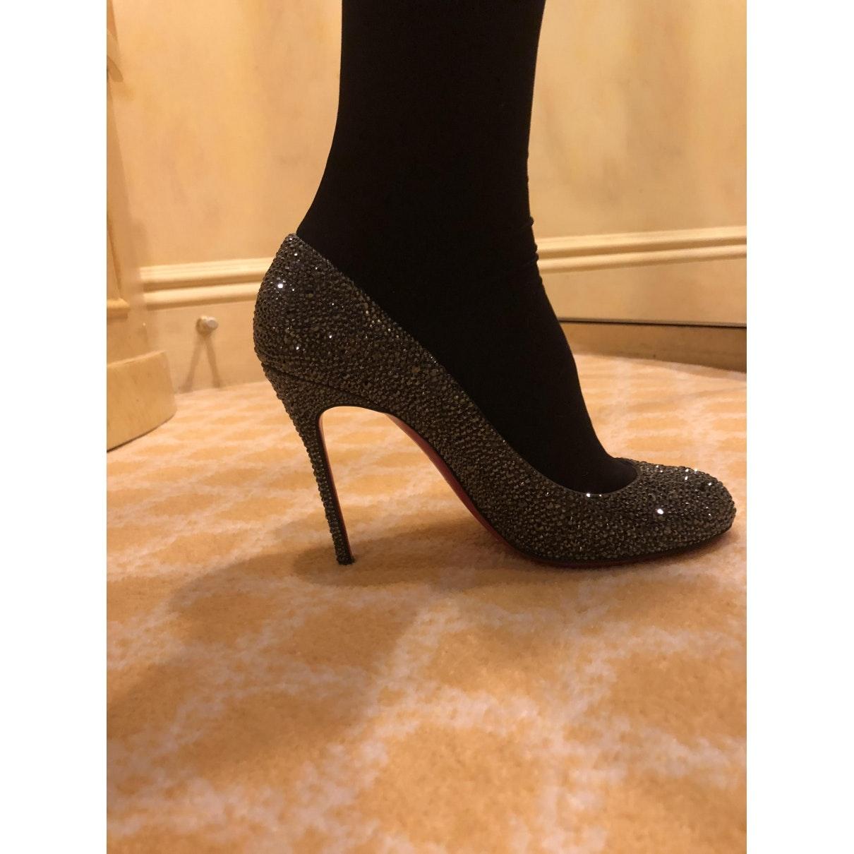 louboutin glitter heels