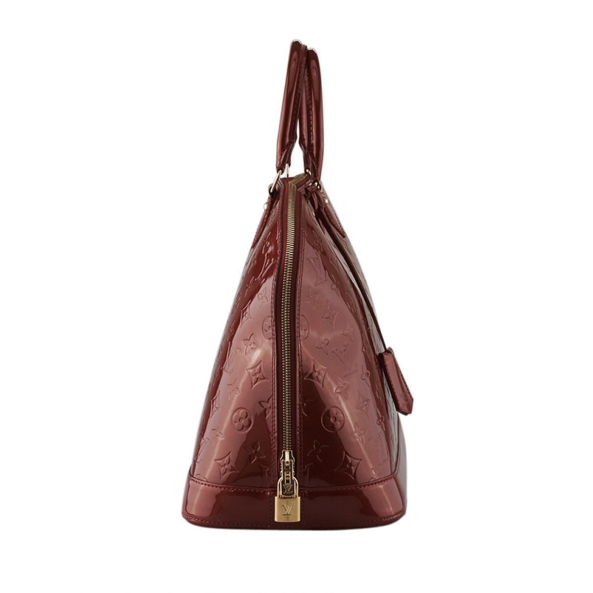 Louis Vuitton Alma Red Patent Leather in Red - Lyst