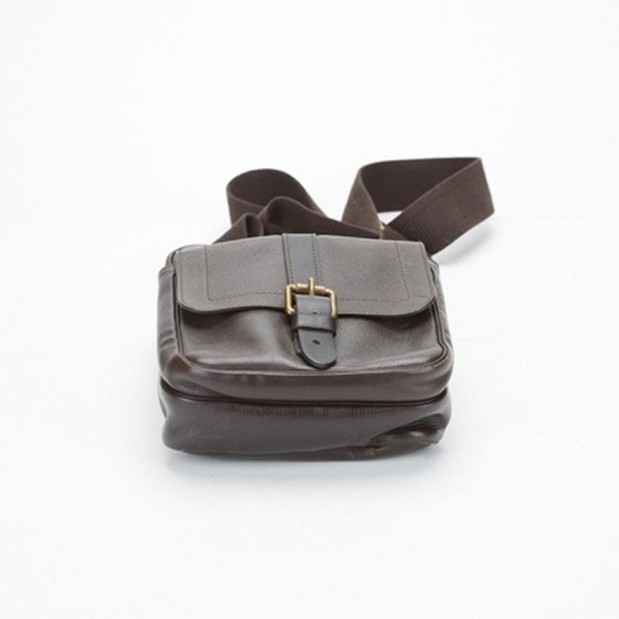 Louis Vuitton Brown Leather Bag for Men - Lyst