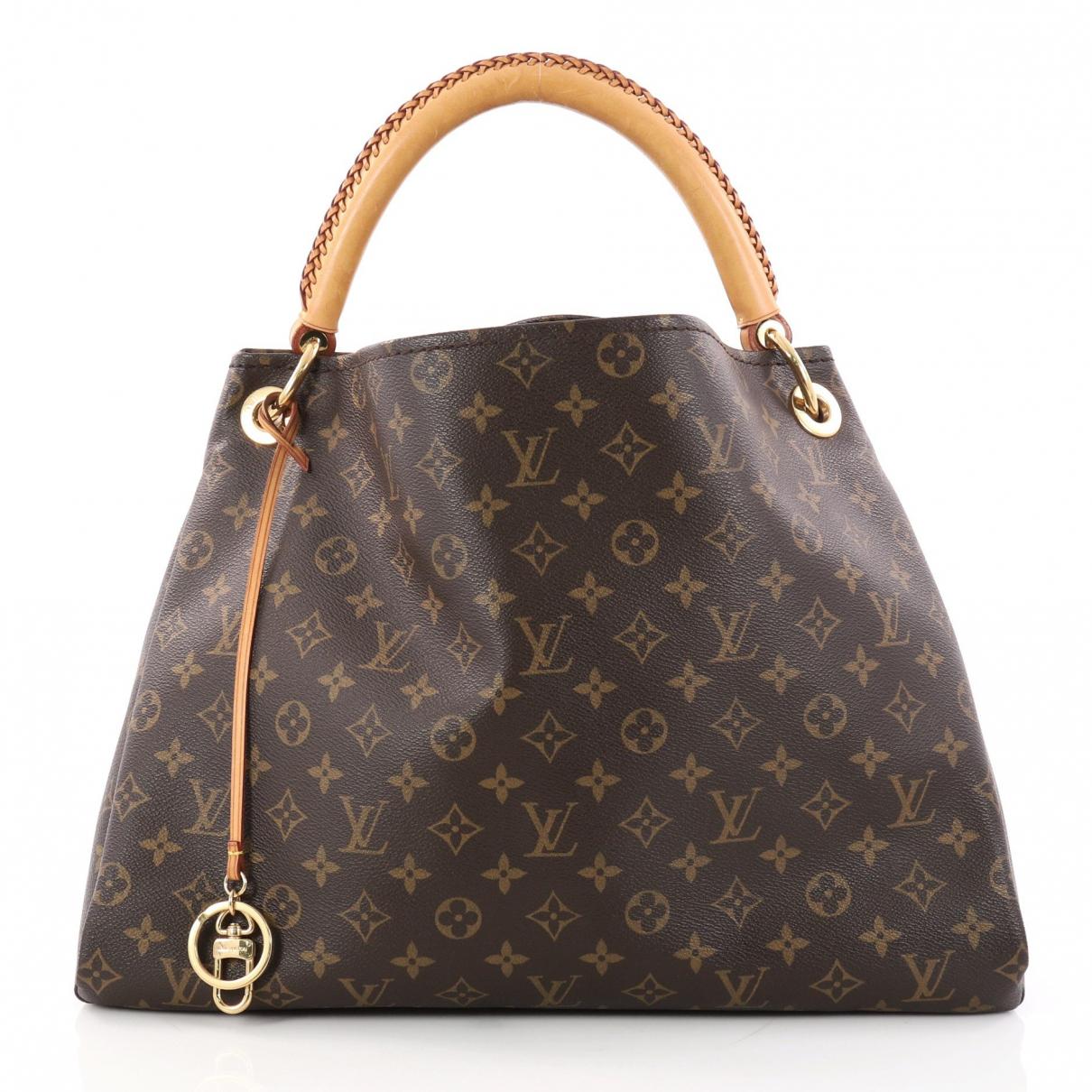 Louis Vuitton Artsy Leather Handbag in Brown - Lyst