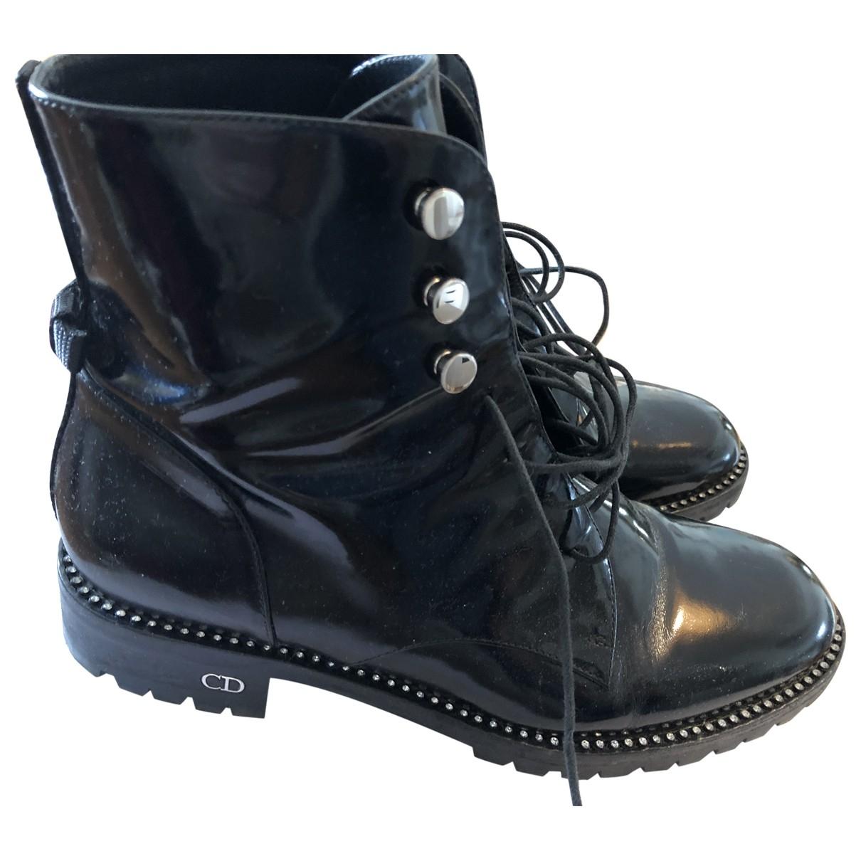 dior patent boots