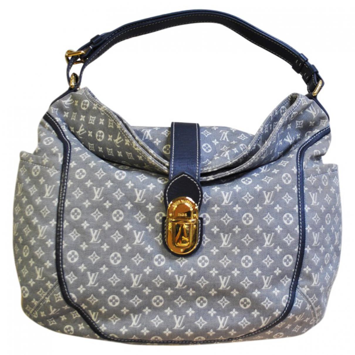 Louis Vuitton Pre-owned Cloth Bag in Blue - Lyst
