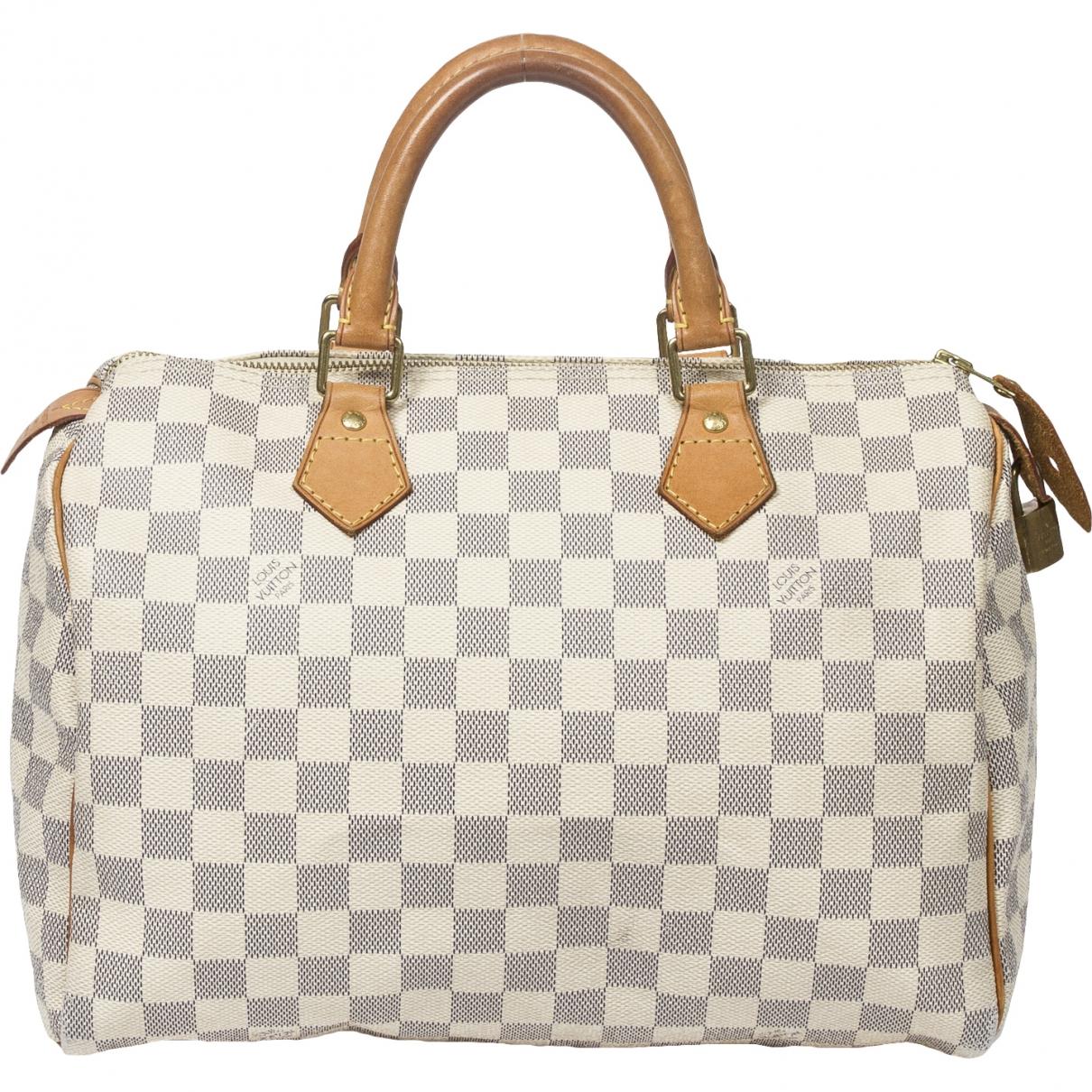 Lyst - Louis Vuitton Pre-owned Speedy Handbag in White