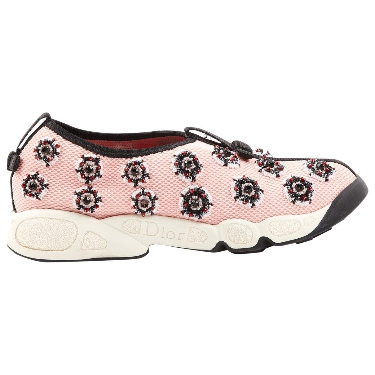 Dior Fusion Pink Cloth Trainers - Save 23% - Lyst