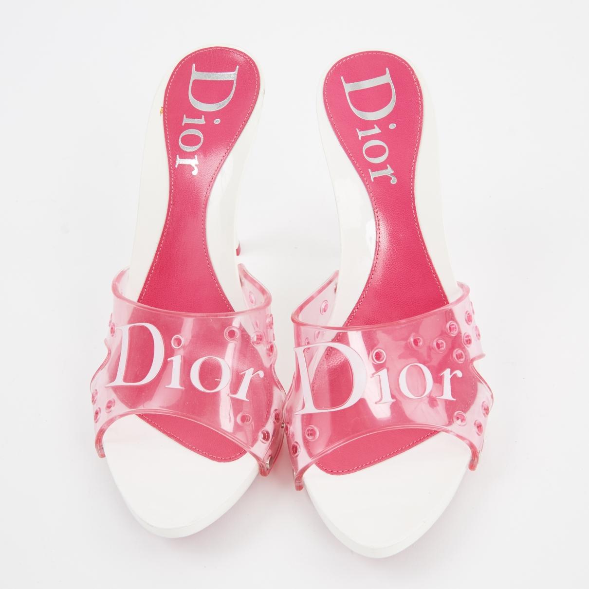 pink plastic heels