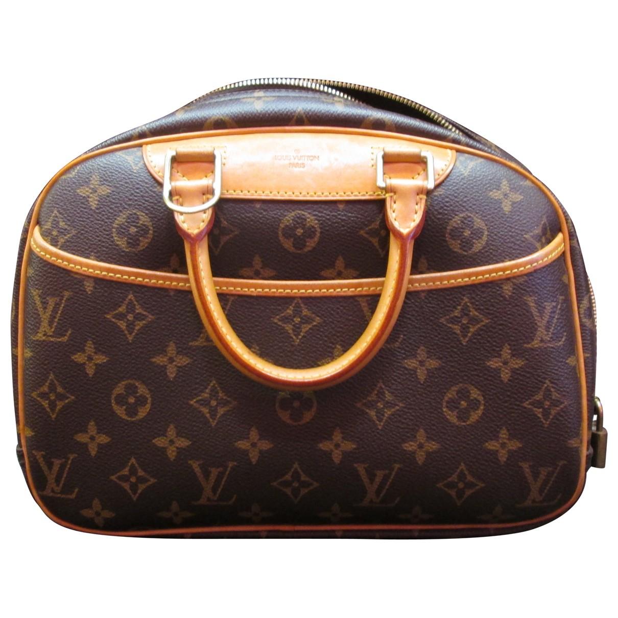 Louis Vuitton Pre-owned Trouville Leather Handbag in Brown - Lyst
