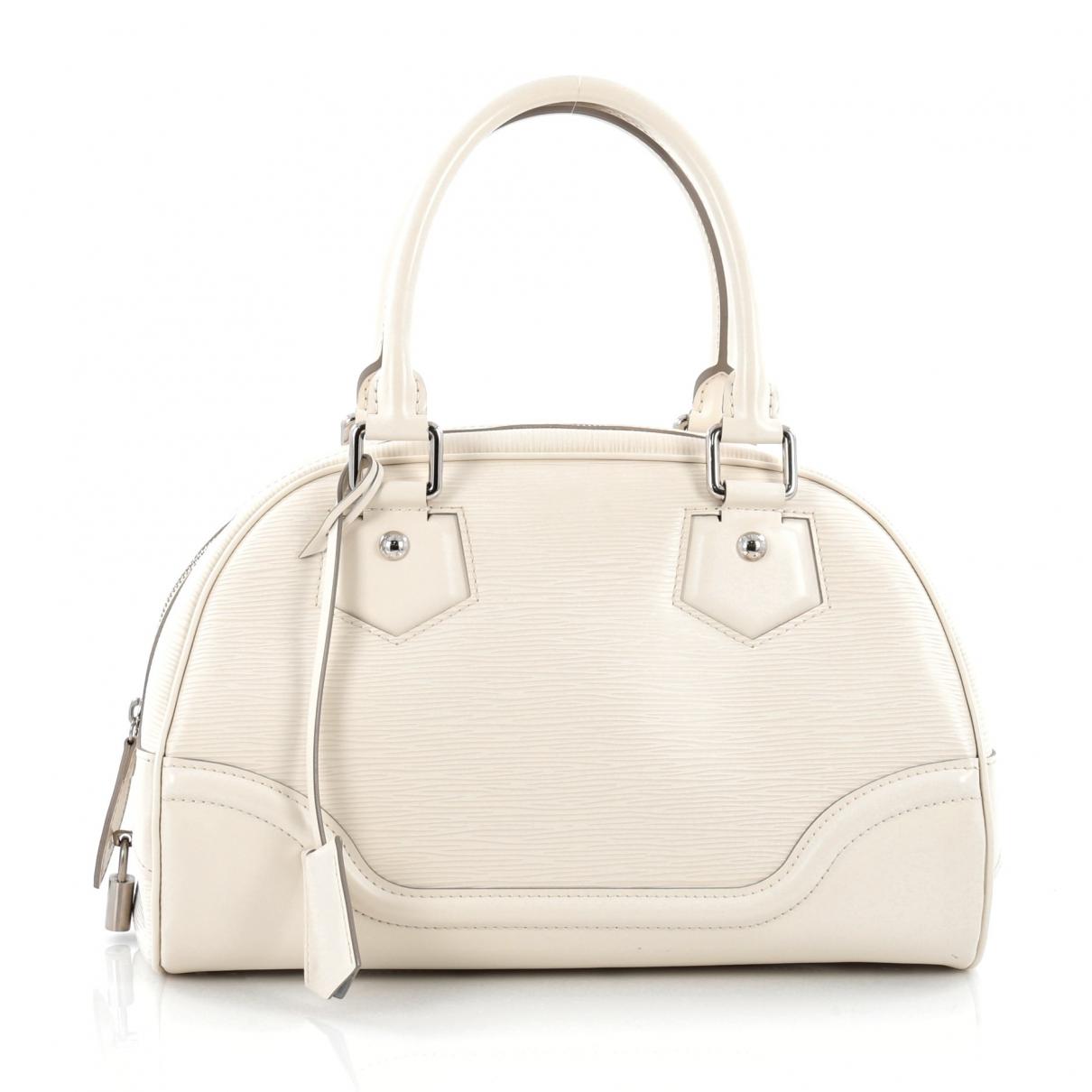 Louis Vuitton Pre-owned White Leather Handbag - Lyst