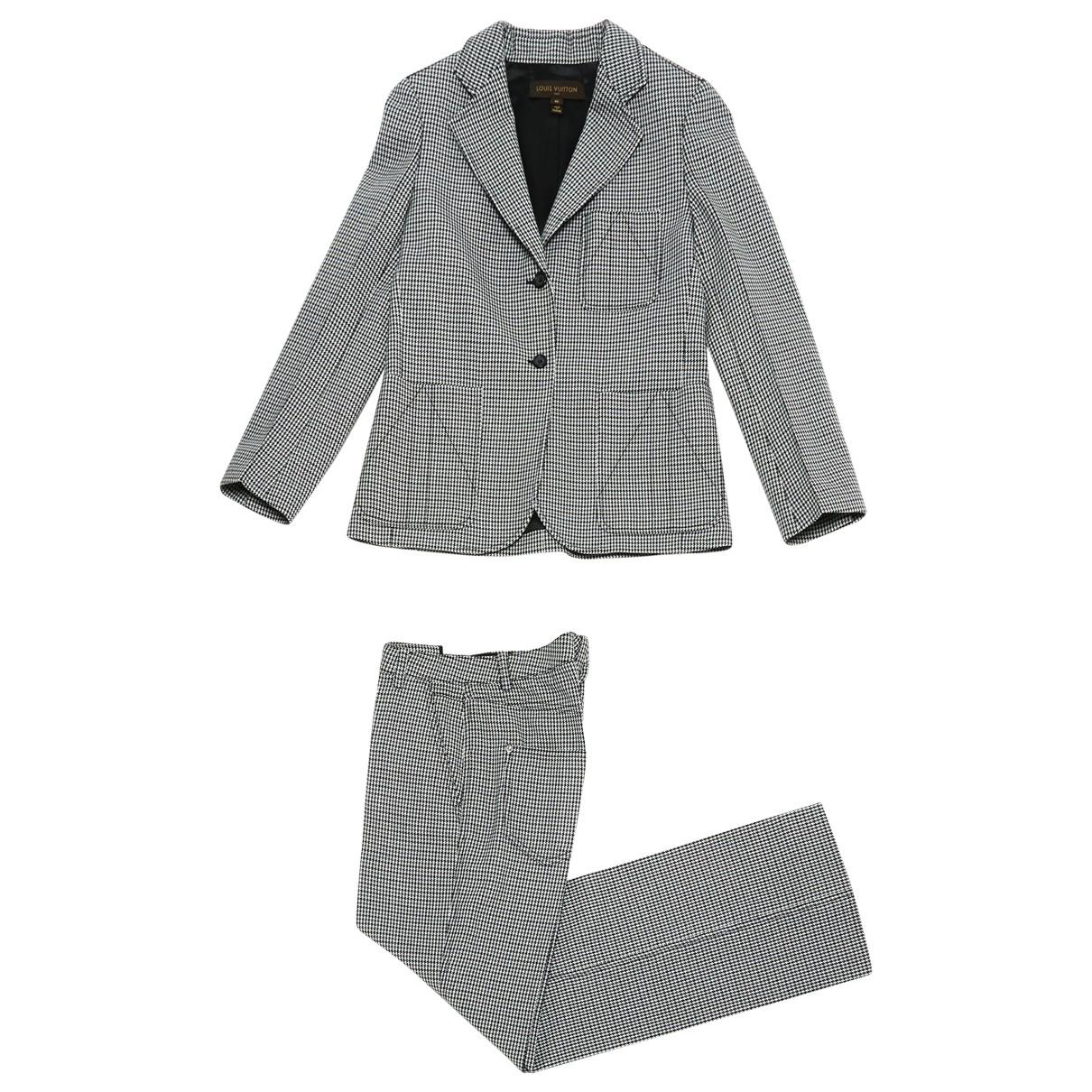 Louis Vuitton Pre-owned Wool Suit Jacket in Gray - Lyst