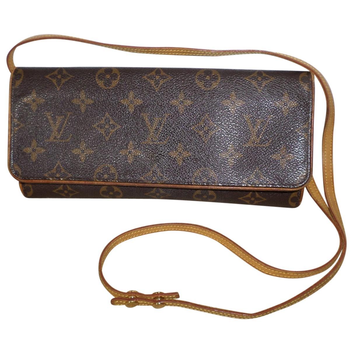 Lyst - Louis Vuitton Pre-owned Cloth Crossbody Bag in Brown