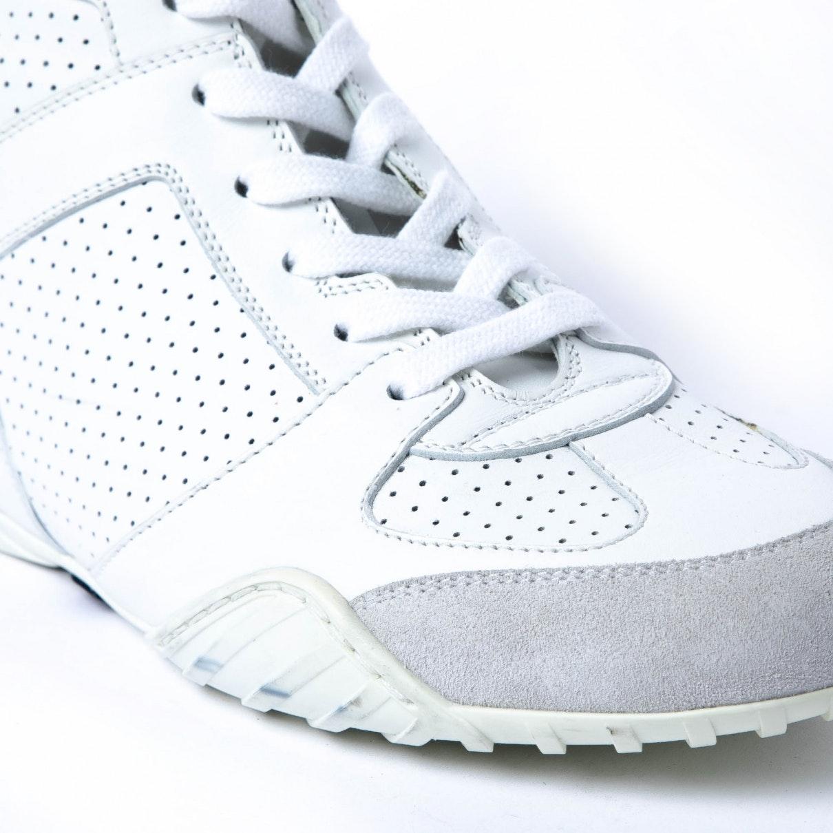 white christian dior boots