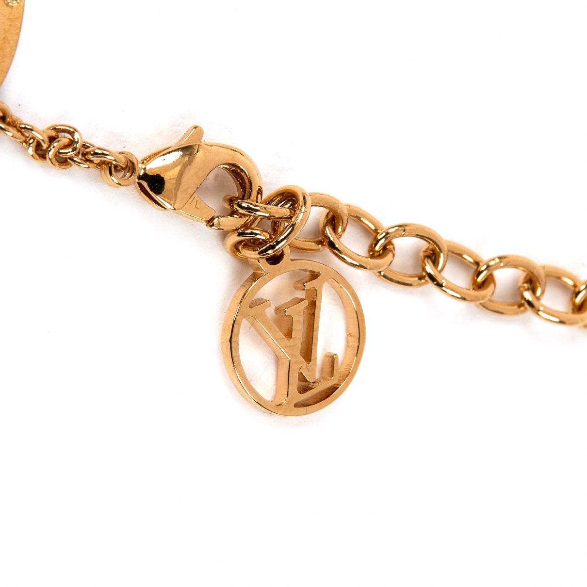 Louis Vuitton Alphabet Lv&me Gold Metal Bracelet in Metallic - Lyst