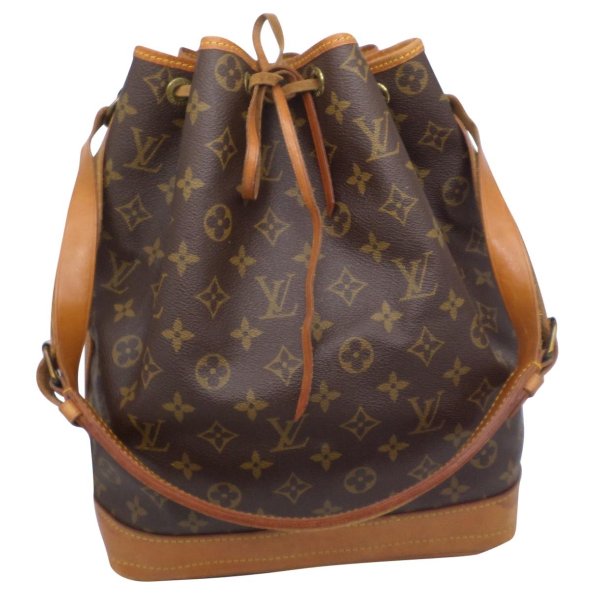 Louis Vuitton Pre-owned Vintage Noé Brown Cloth Handbags in Brown - Lyst