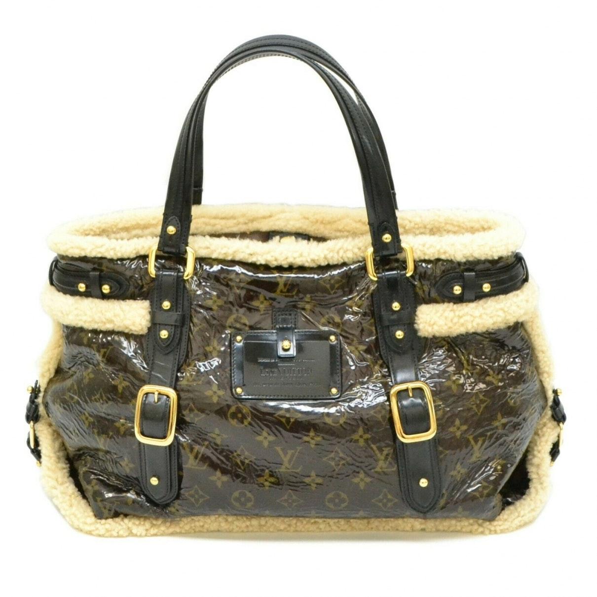 Louis Vuitton Patent Leather Handbag in Black - Lyst