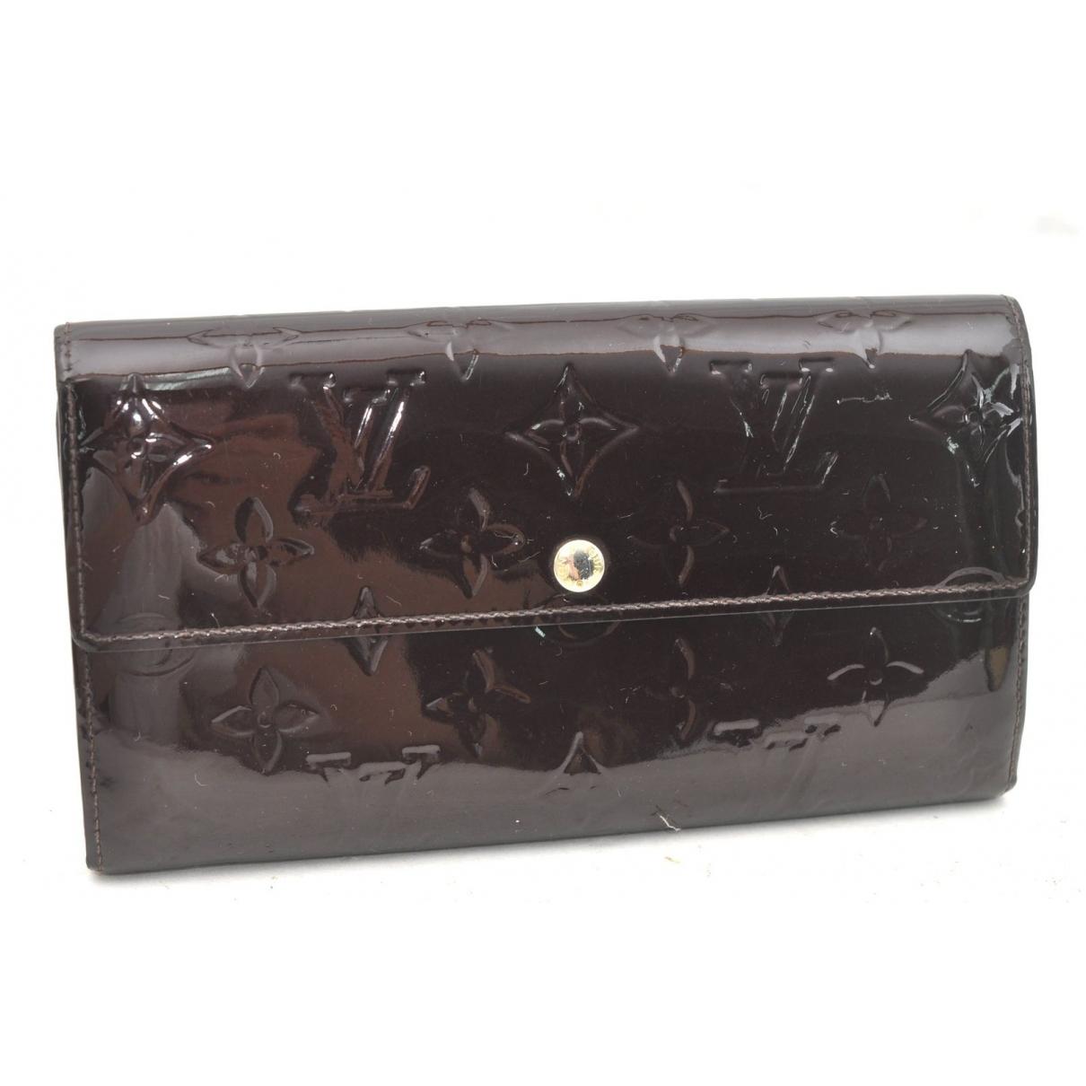 Louis Vuitton Sarah Burgundy Patent Leather Wallets - Lyst