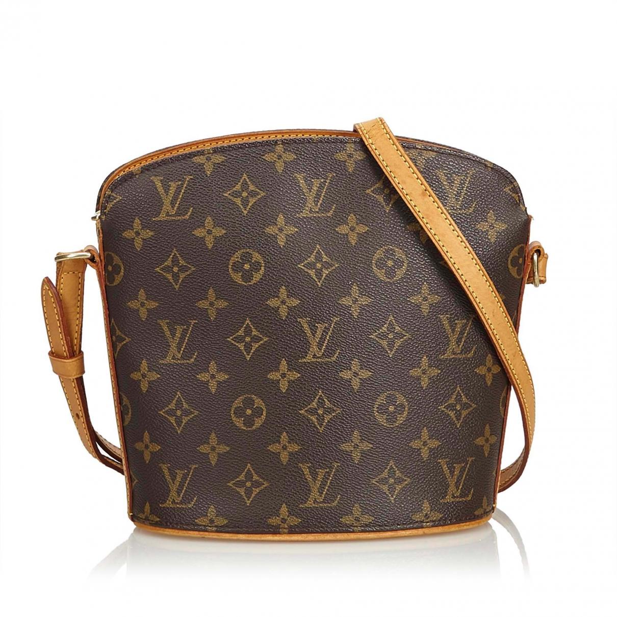 Louis Vuitton Pre-owned Brown Cloth Handbags in Brown - Lyst