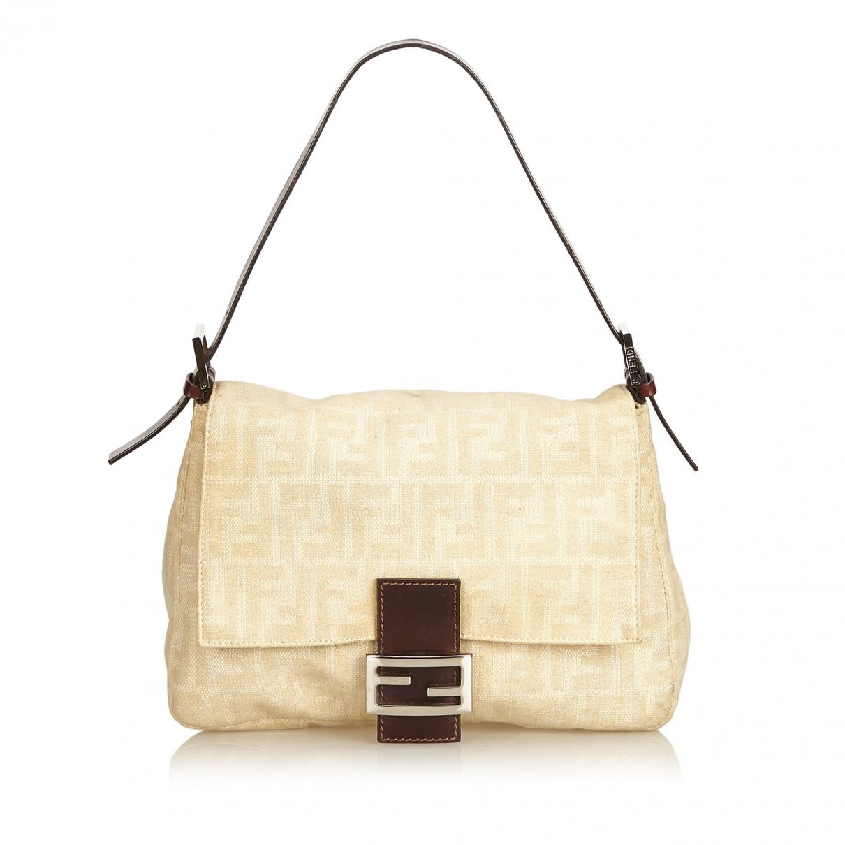 Lyst - Fendi Baguette Brown Cloth Handbag in Brown