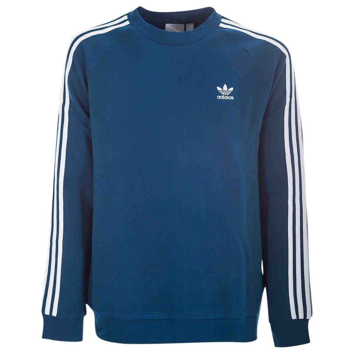adidas Blue Cotton Knitwear & Sweatshirt for Men - Lyst