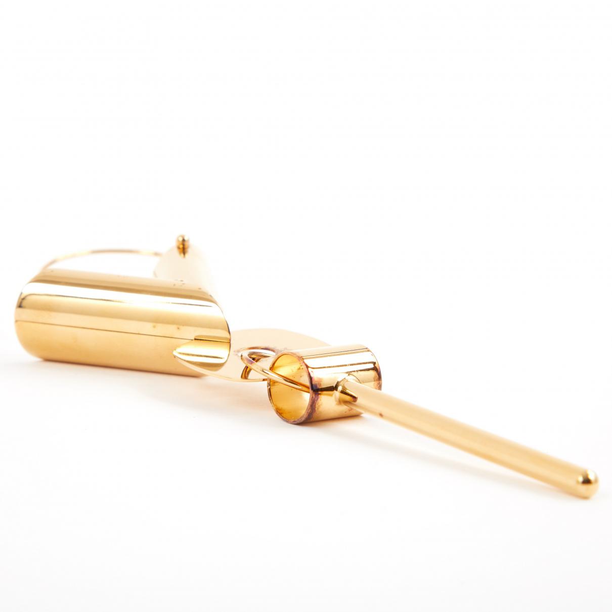 LOUIS VUITTON Brass Essential V Hoop Earrings Gold 616779