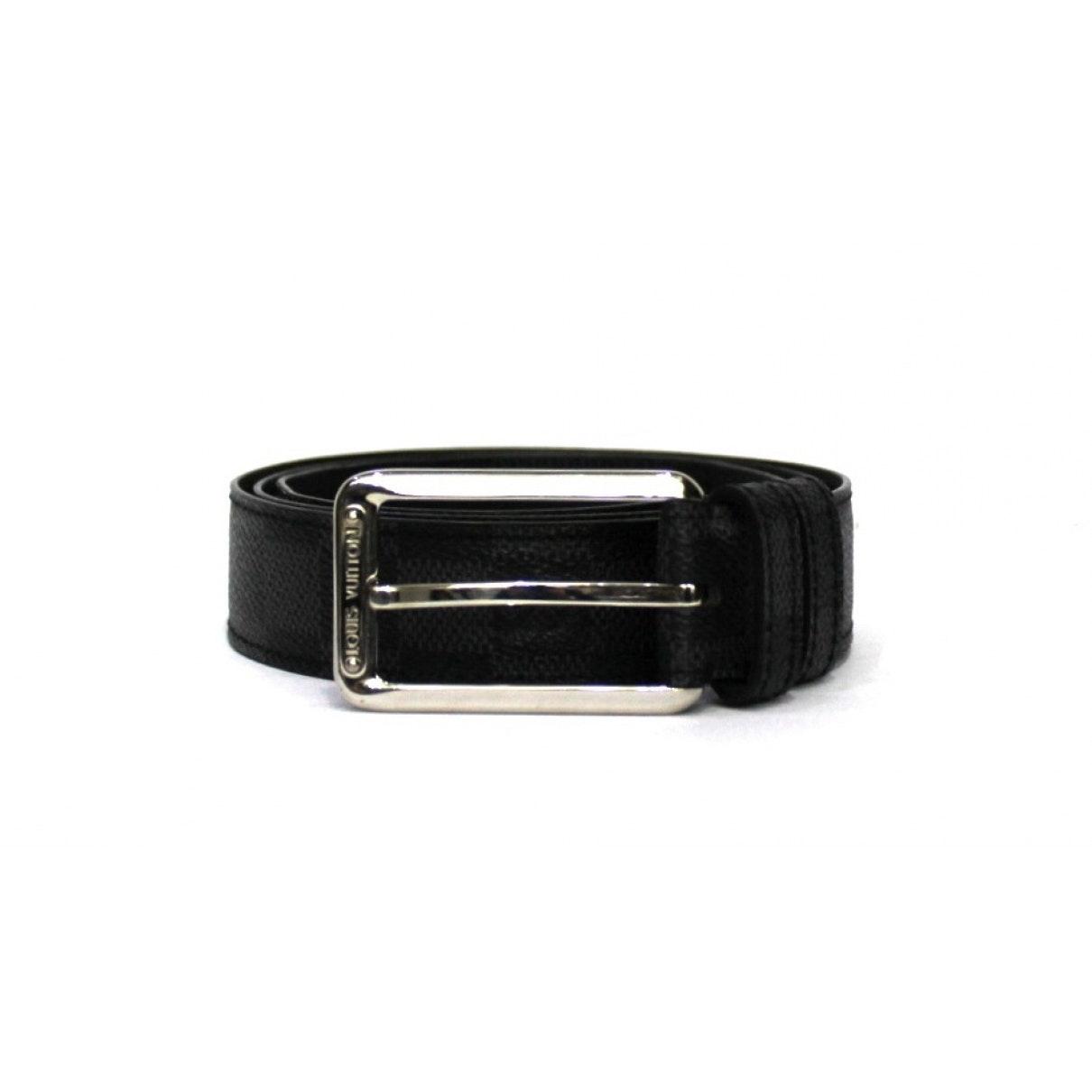 Louis Vuitton Black Leather Belts for Men - Lyst