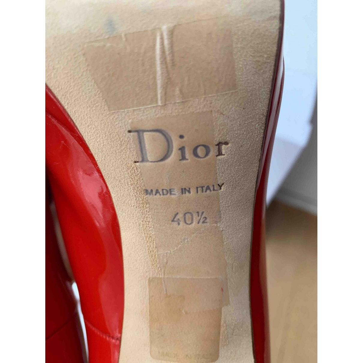dior heels red