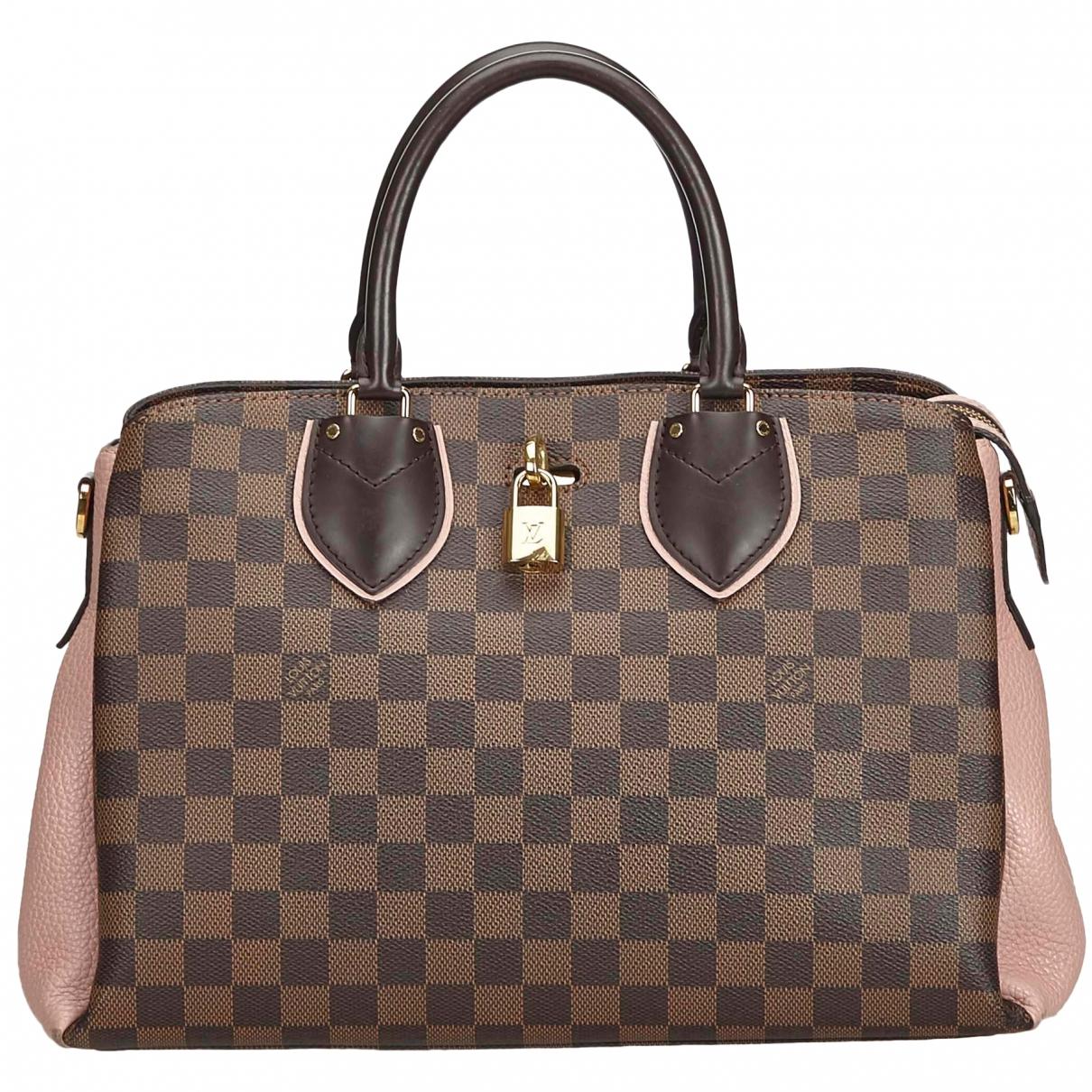 Louis Vuitton Normandy Brown Cloth Handbag in Brown - Lyst