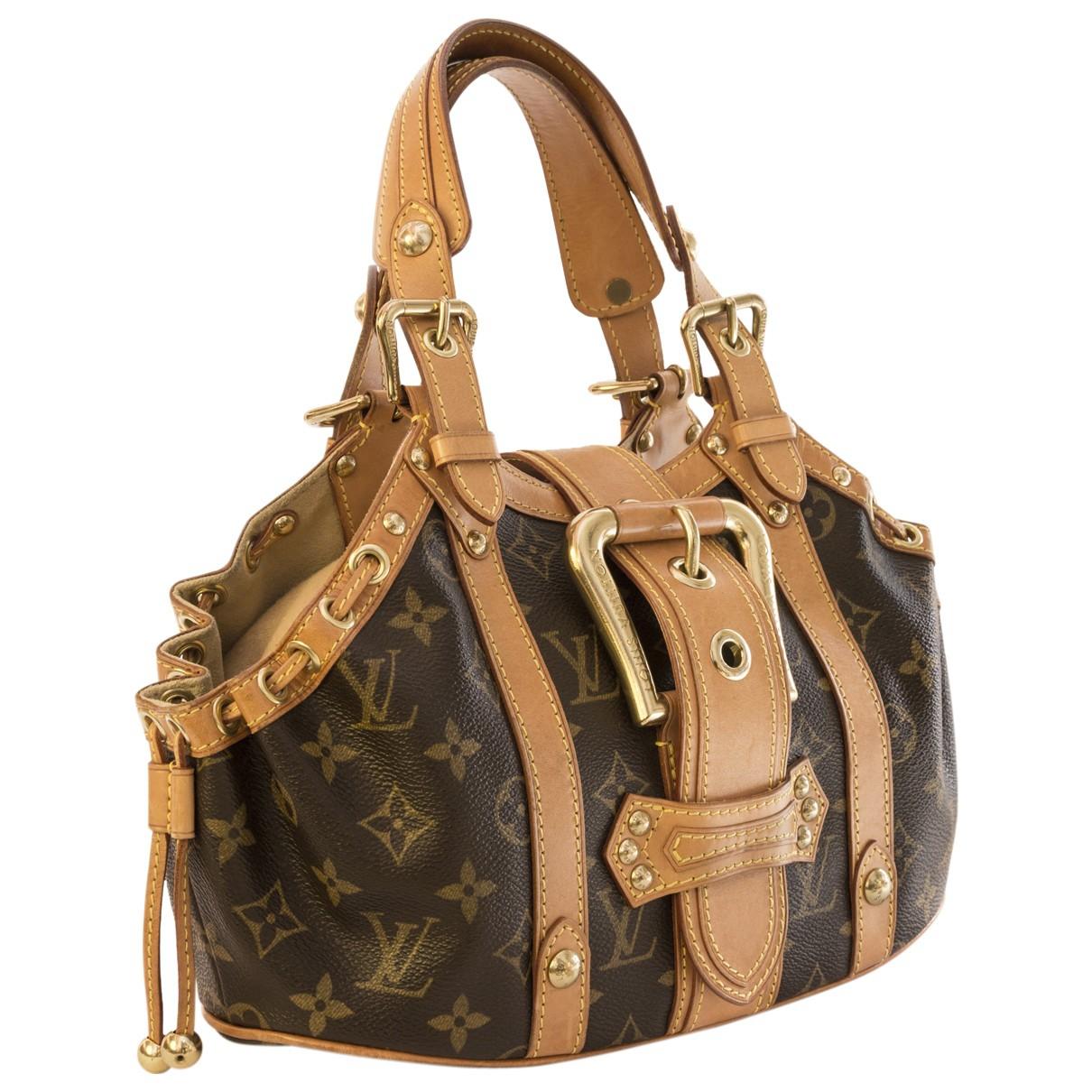 Louis vuitton Pre-owned Cloth Handbag | Lyst