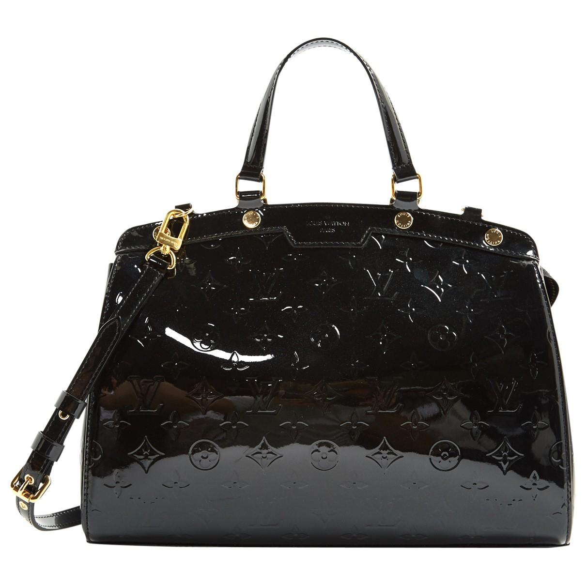 Louis Vuitton Pre-owned Patent Leather Handbag in Black - Lyst