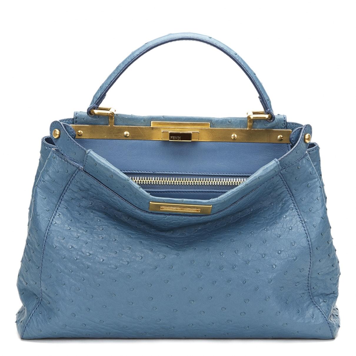 fendi ostrich handbag