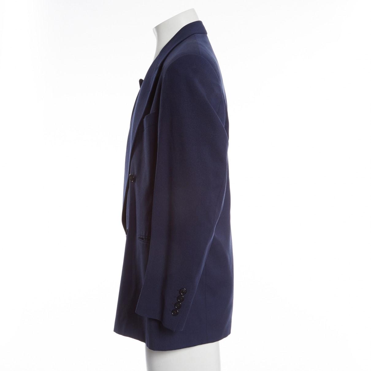 Lanvin Wool Vest in Navy (Blue) for Men - Lyst