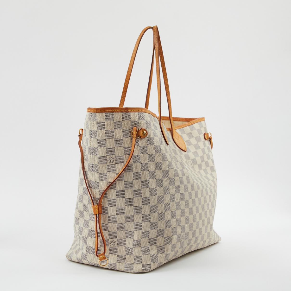 Louis Vuitton Canvas Pre-owned Neverfull Cloth Tote - Lyst