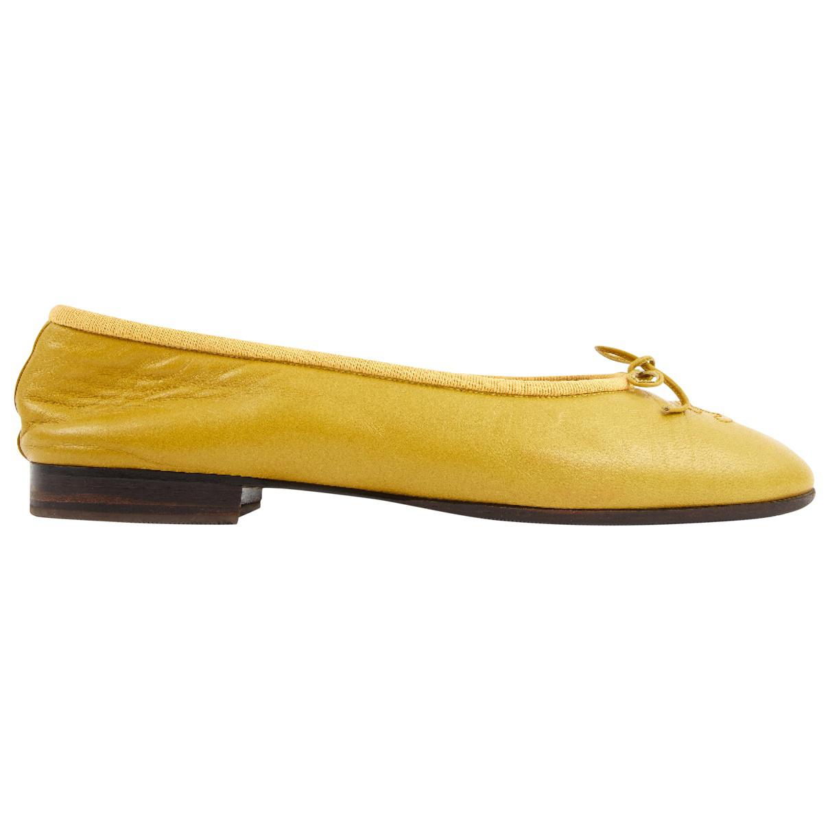 yellow ballet shoes