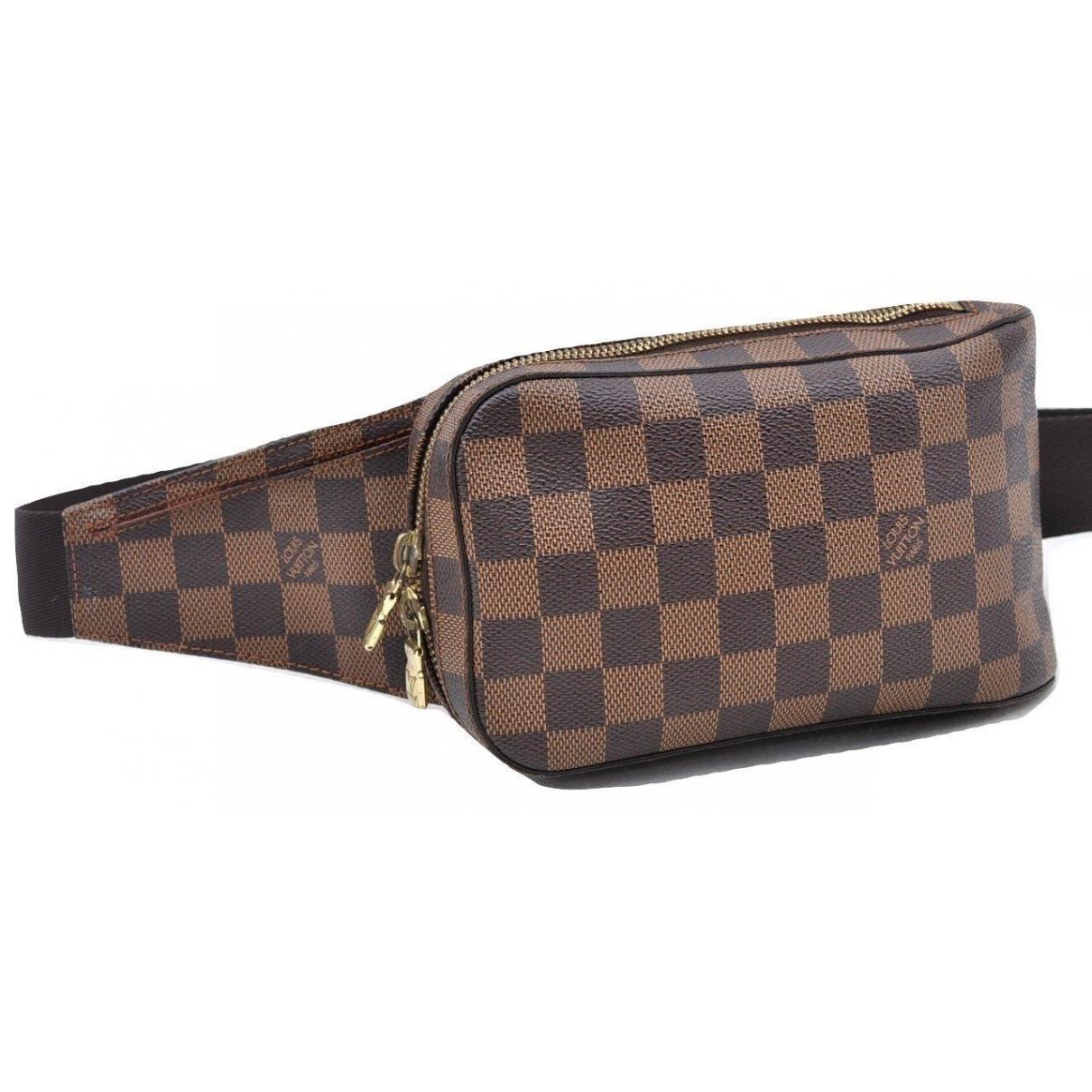 Louis Vuitton Geronimo Cloth Bag in Brown for Men - Lyst
