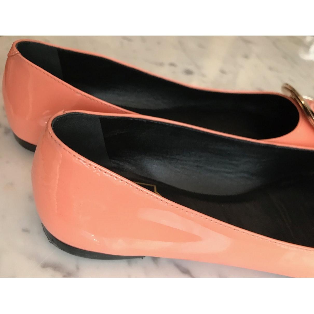 roger vivier black patent flats