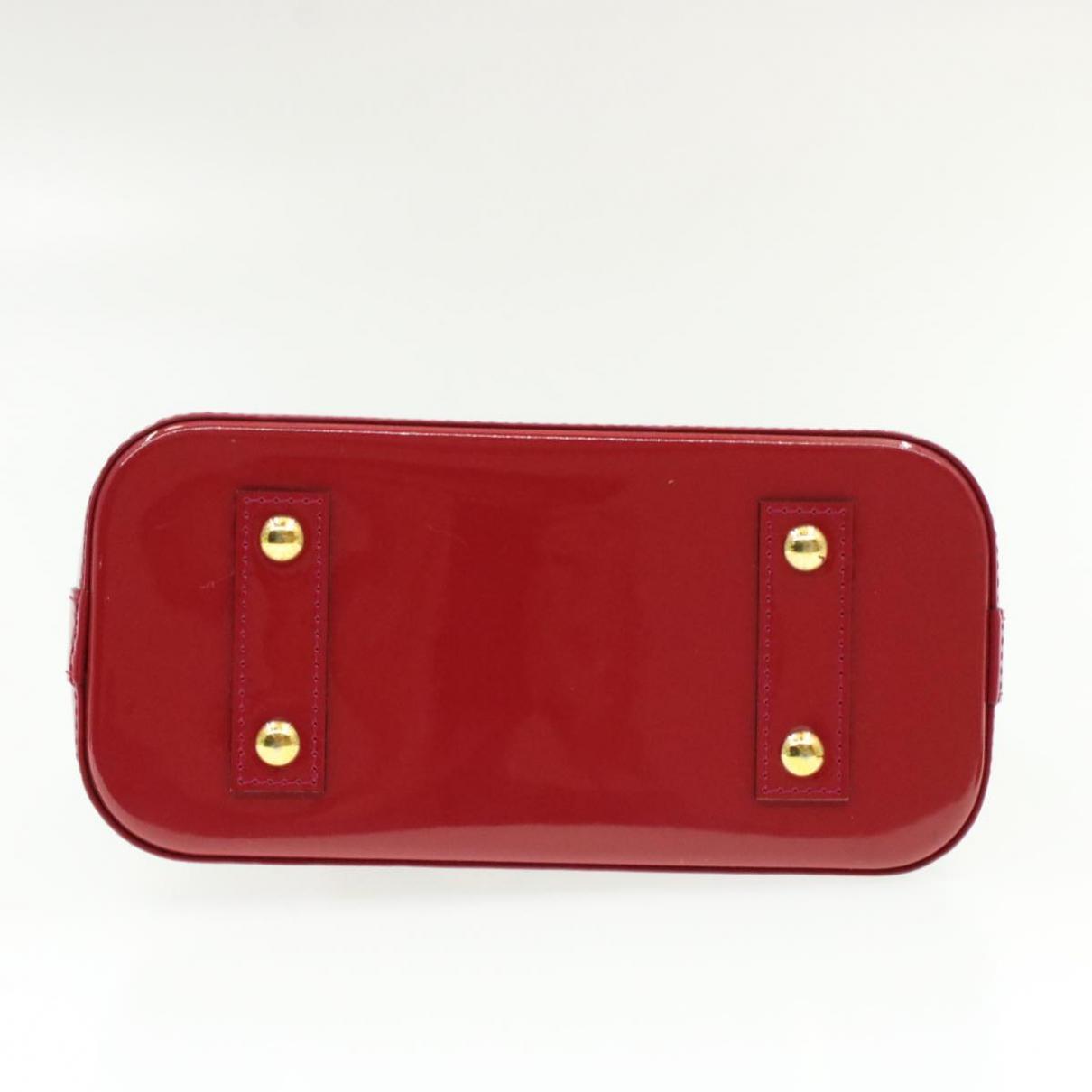 Louis Vuitton Alma Bb Patent Leather Handbag in Red - Lyst