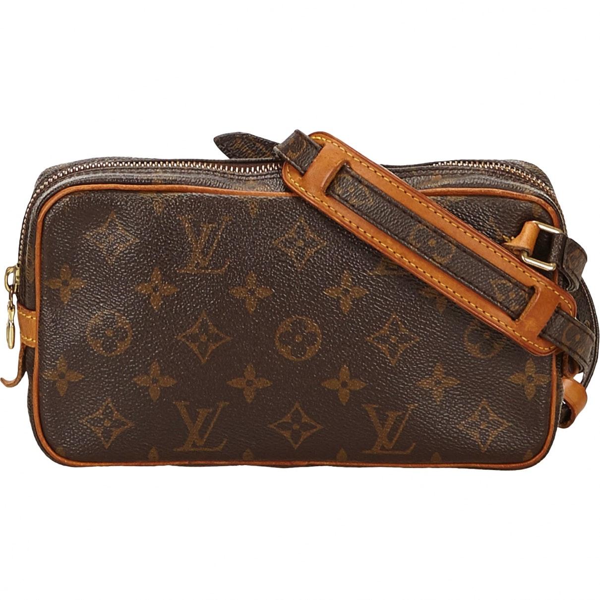 Louis Vuitton Canvas Pre-owned Cloth Crossbody Bag in Brown - Lyst