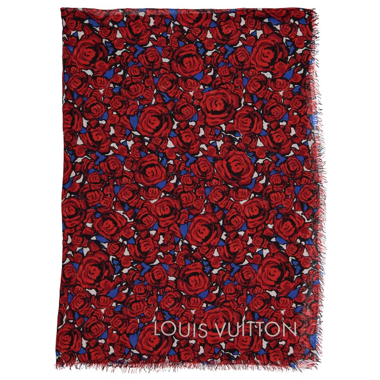 Louis Vuitton Red Silk Scarves in Red - Lyst